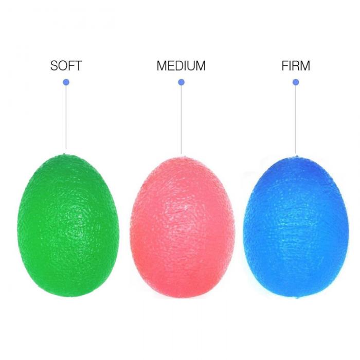 Hand Therapy Exercise Ball Kit. Egg Shape S2