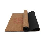 Cork rubber printing yoga mat