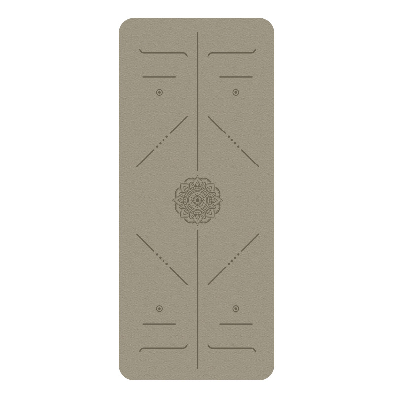 Matte PU rubber yoga mat, coconut fiber PU rubber yoga mat
