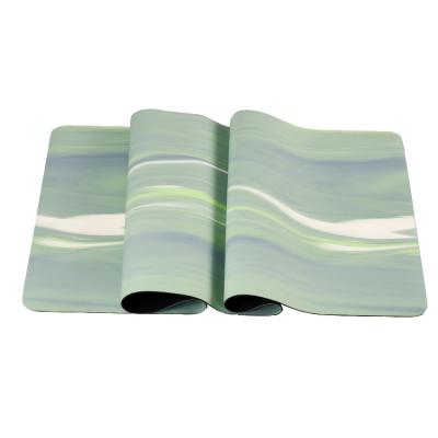 Tie dye color pu yoga mat