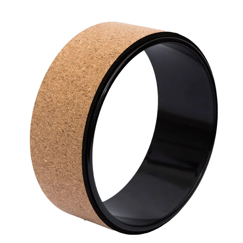 Cork yoga wheel